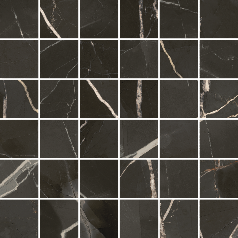 610110001141 Stellaris Absolut Black Mosaico 30x30 Italon