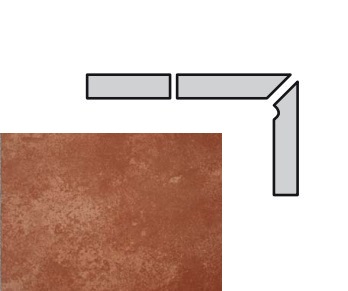 Плинтус ступени 059 Kastanie правый 31x7.3 Interbau
