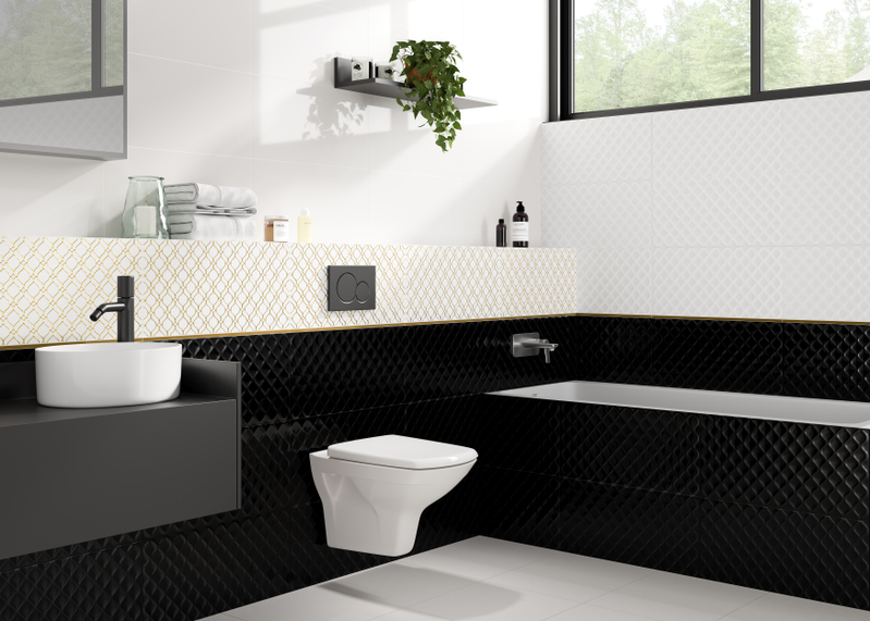 A-MT1U381J Metallic Спецэлемент металлический золотистый 1x75 Cersanit