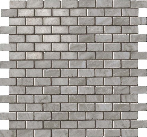 AS33 Marvel Bardiglio Grey Mosaico Lappato Burattato 29.8x29.8 Atlas Concorde