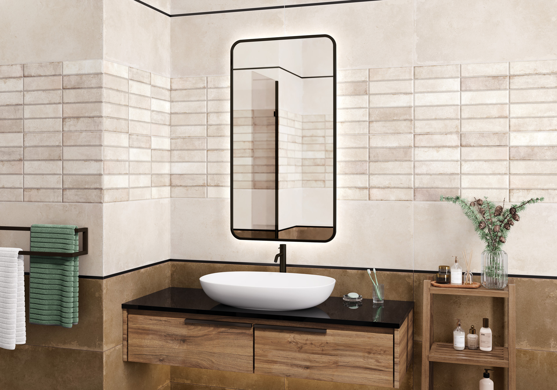 WT36ELR31 Elbrus Brick Marron 300x600x9 New Trend