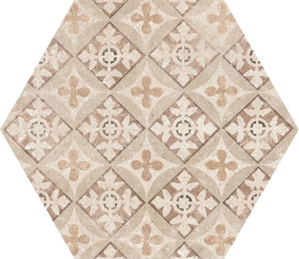 22098 Hexatile Cement Garden Sand 17,5x20 (17 видов паттерна) EQUIPE