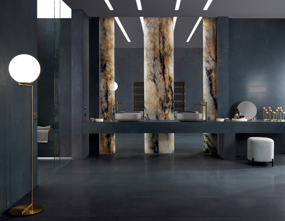 143043 Steel Argento Sat/Ret 8mm 60x120 Tagina Ceramiche