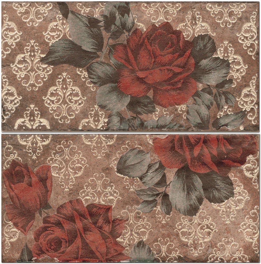 1047608 Inserto Vintage Roses Old Chicago (комп/2шт) 10х20 CIR
