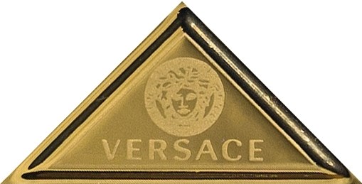 68920 FIRMA TRIANGOLARE ORO 8.7х4.5 Versace (Gardenia Orchidea)