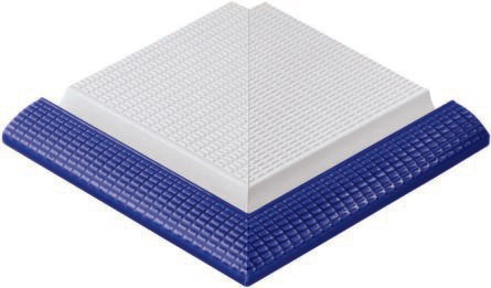 47227 Профильный наружный угол с сетчатой поверхностью L Cobalt 26,5x26,5 Serapool