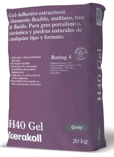 H40 Gel серый 20кг Kerakoll
