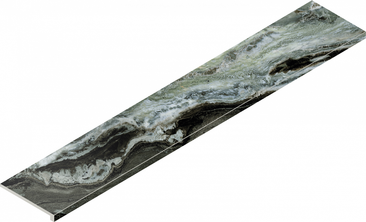 620070002784 Avantgarde Exclusive Green Scalino Frontale 33x160 Italon