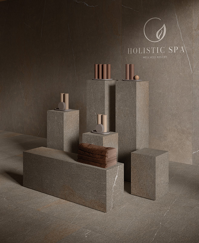 PS002 Piasentina Stone Flamed Nat Ret 120х280 Kronos Ceramiche фото 3