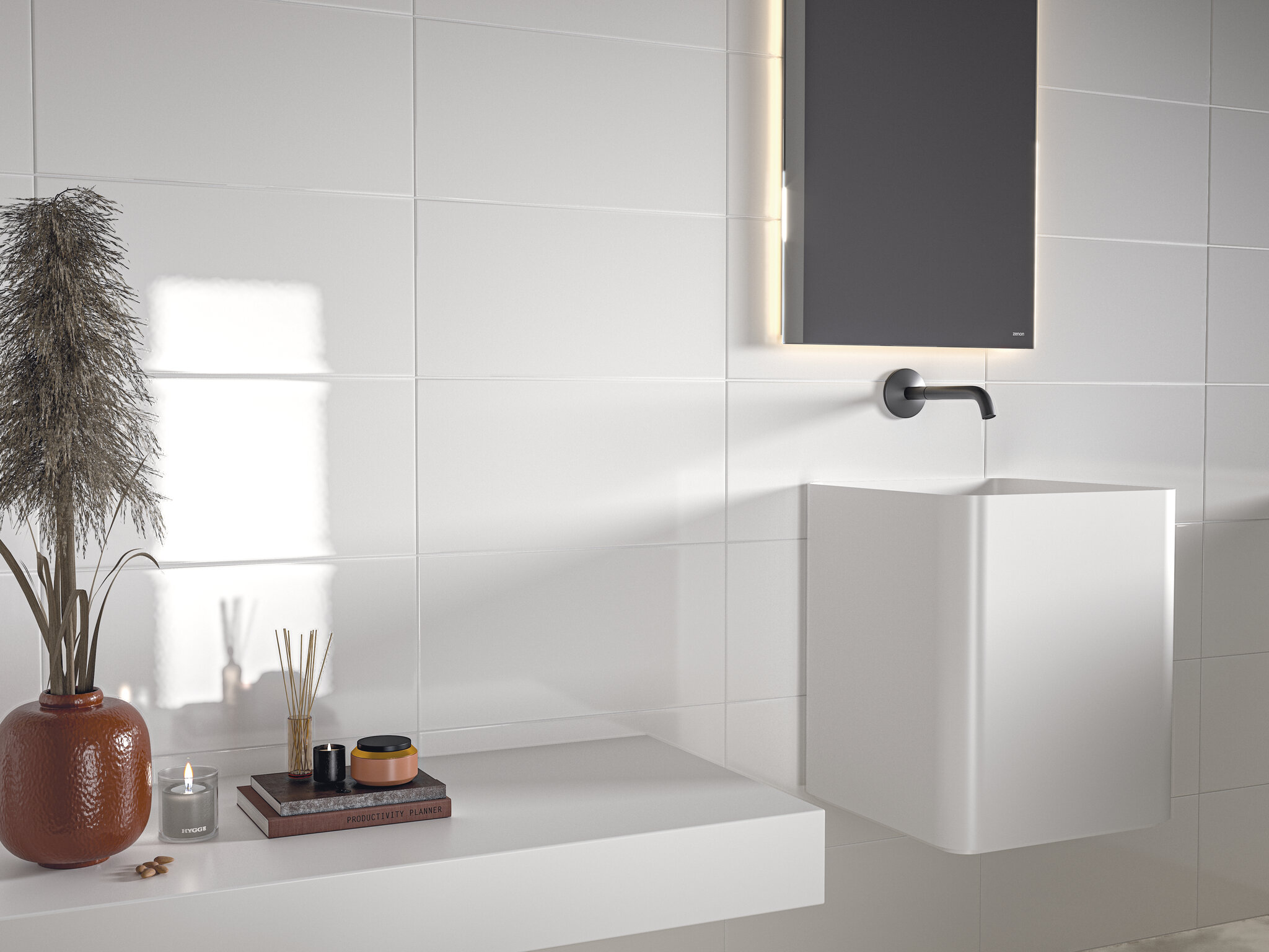 Blanco Brillo 10x10 Cifre
