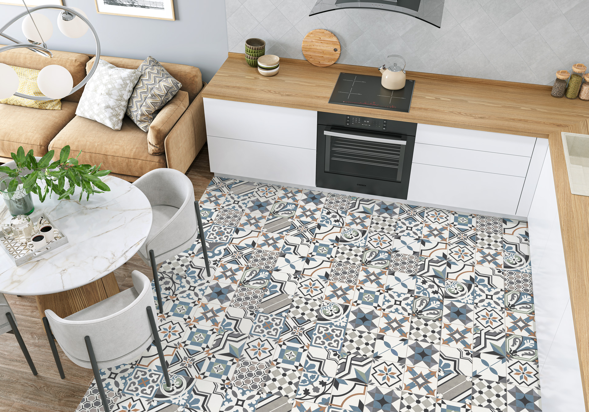 GP2020DNA09 Honey матовый 200x200x8 New Trend