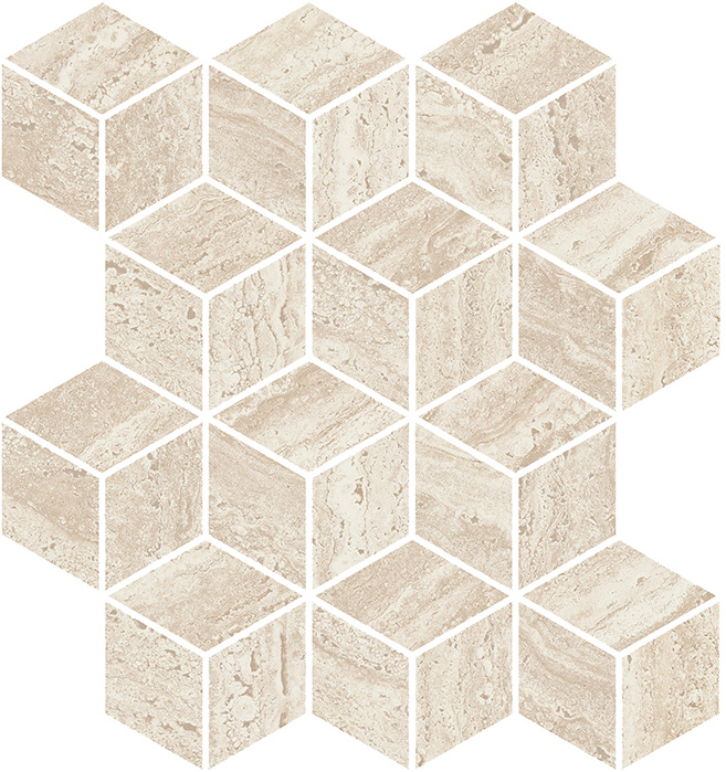 KMD2MSM015BR Декор Про Травертин мозаичный бежевый светлый матовый обрезной 34,5x37x0,9 Kerama Marazzi