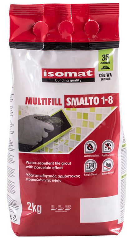 Multifill Smalto 1-8 Затирка (19) мокко 2кг Isomat