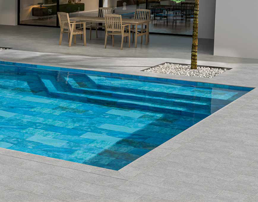 Внутренний угол закругленный Pool Garden Grey Handle 25x25 Serapool