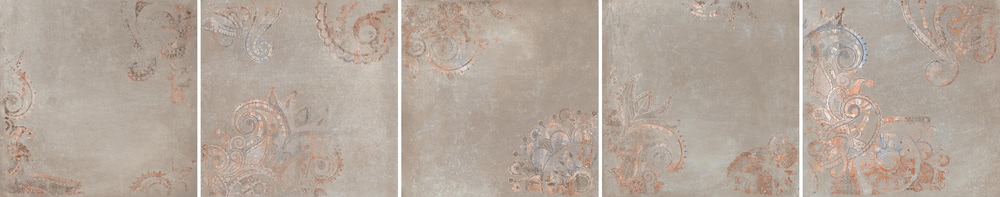 60991 Kirman Clay (5 soggetti Mix) RT 60x60 Cerdomus