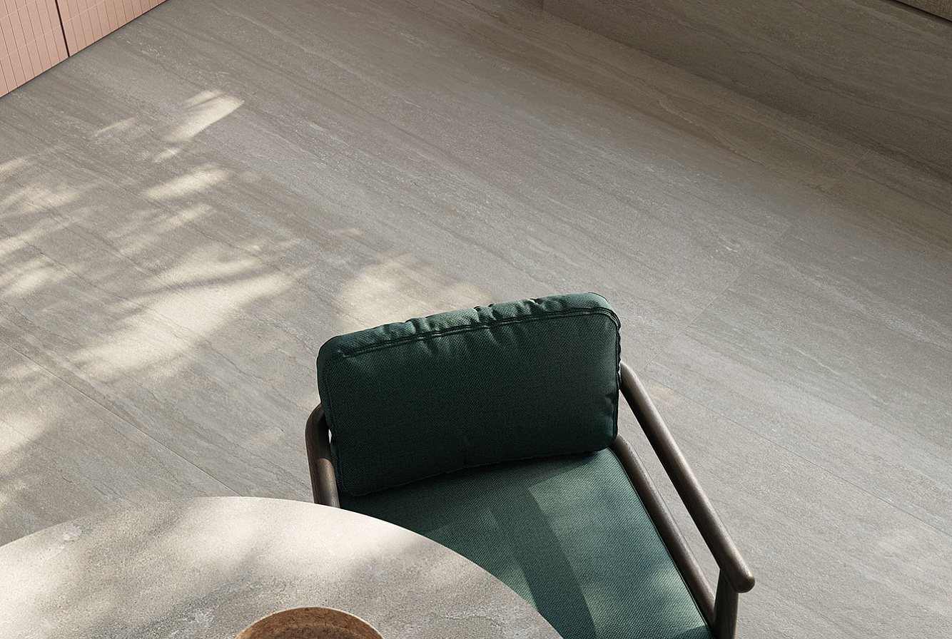 DR05BAR Dorset Tortora Cross Cut Ribbed SQ. 60x120 Italgraniti