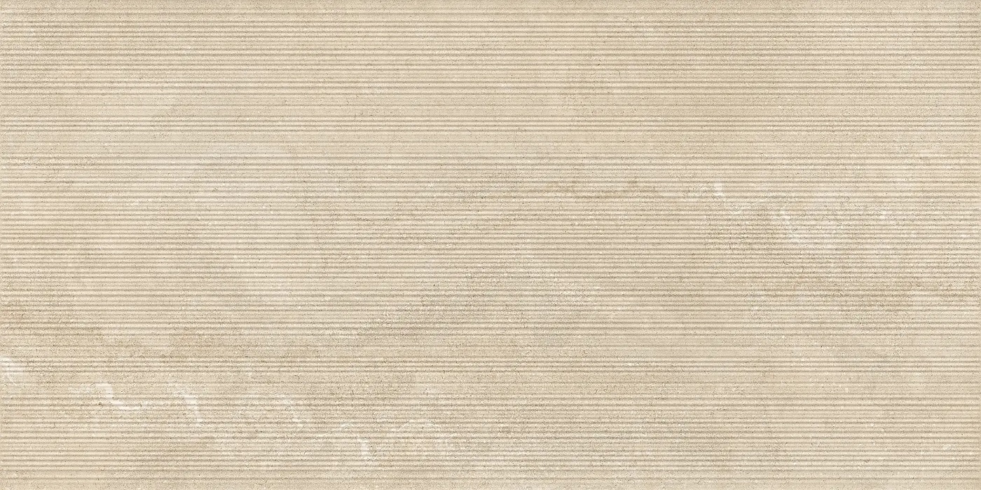 05599 Limestone French Beige Ribbed Nat Ret 60x120 Ceramiche Piemme