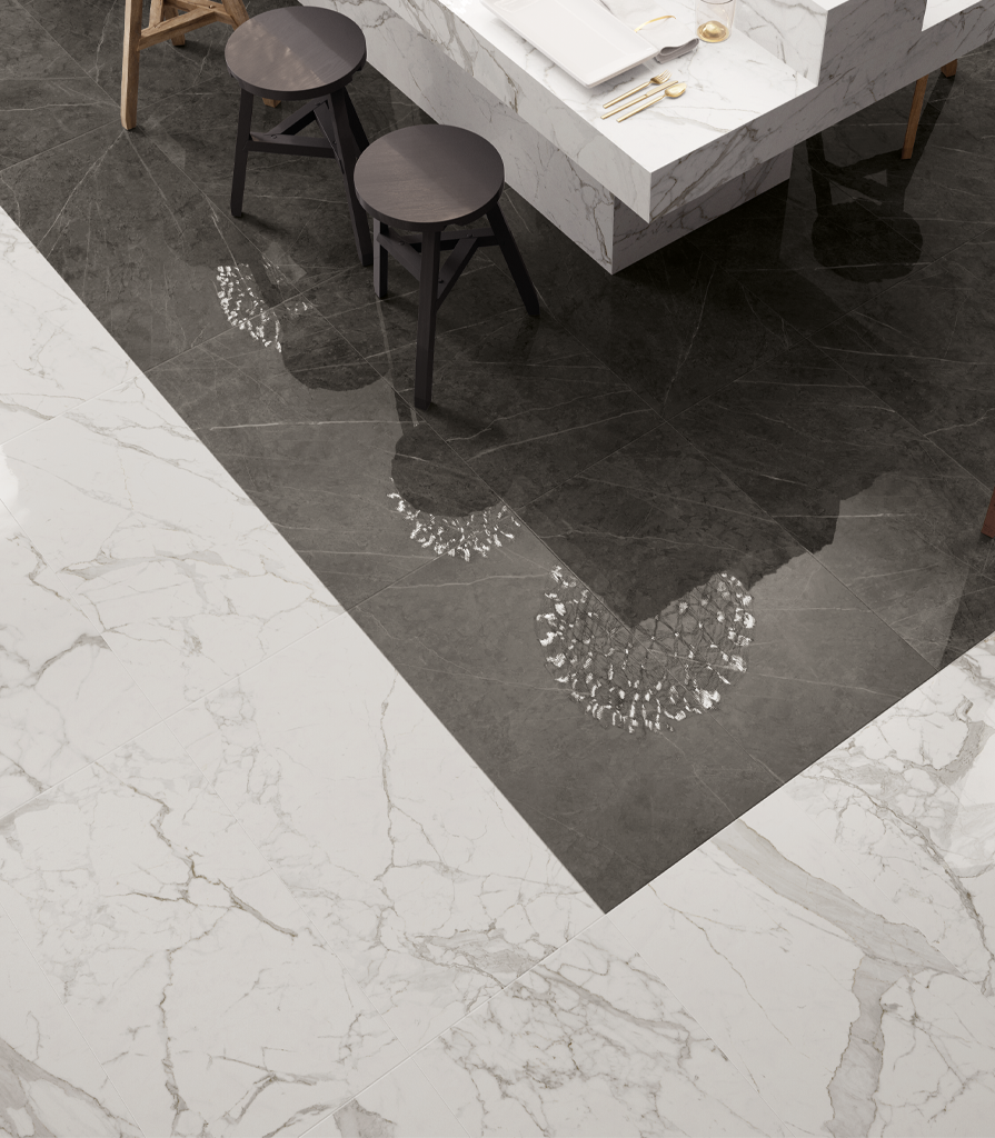 620070000634 Charme Evo Statuario Scalino Angolare Sinistro 33x60 Italon
