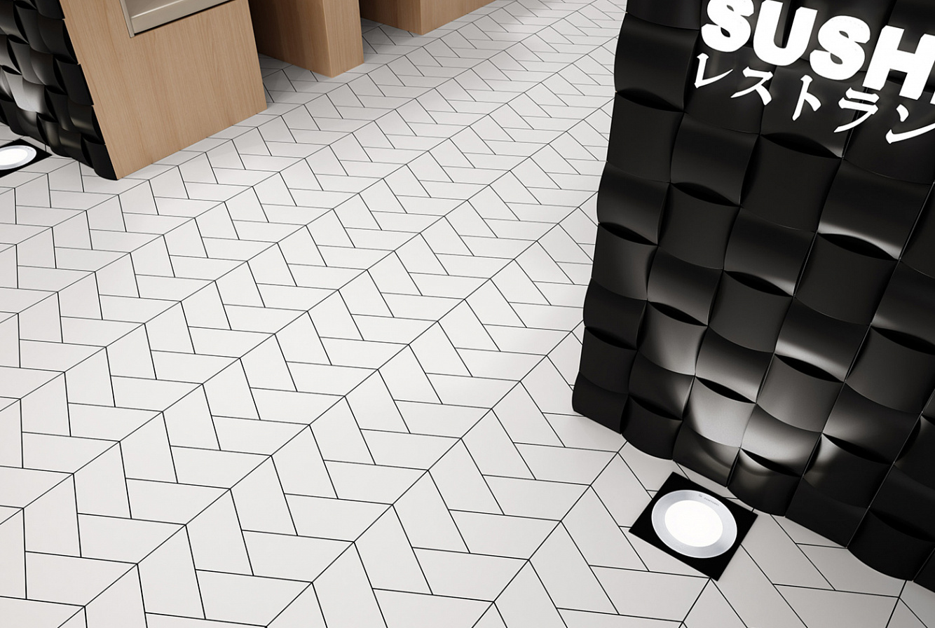 114043 TRIANGLE FLOOR R9 ASH GREY MATT 20.1x23.2 WOW