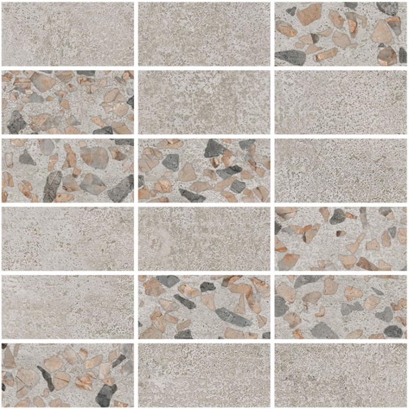 K9498938LPR1VTE0 Beton-Terrazzo Мозаичный микс Темный 30х30 Vitra
