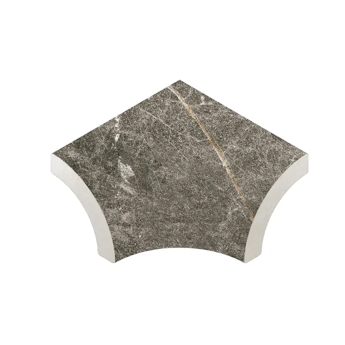 Планка радиальная внутренний угол Marble 421 Moca R9 33х42х50 Kerastep