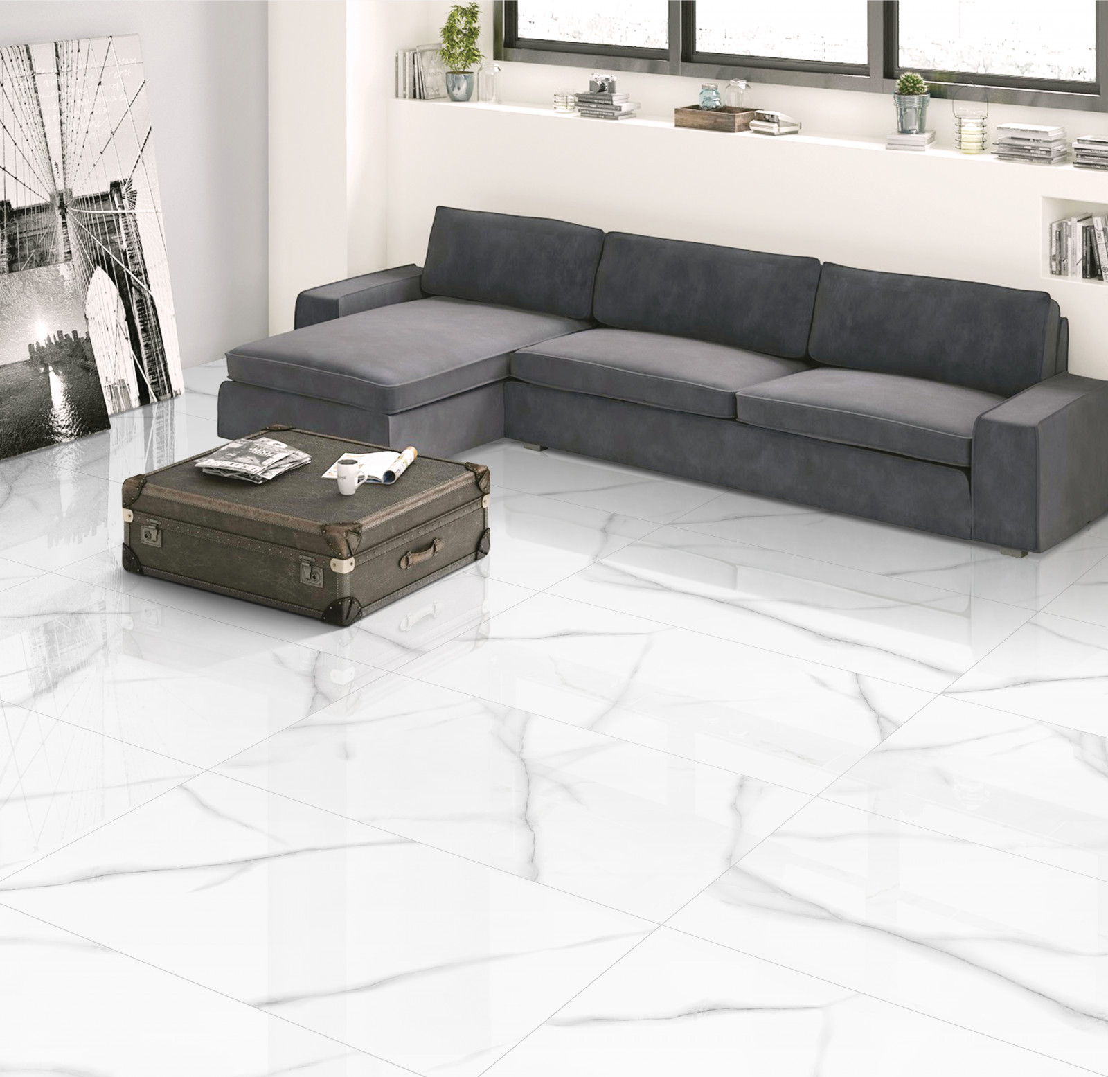 Carrara Tile Kraft