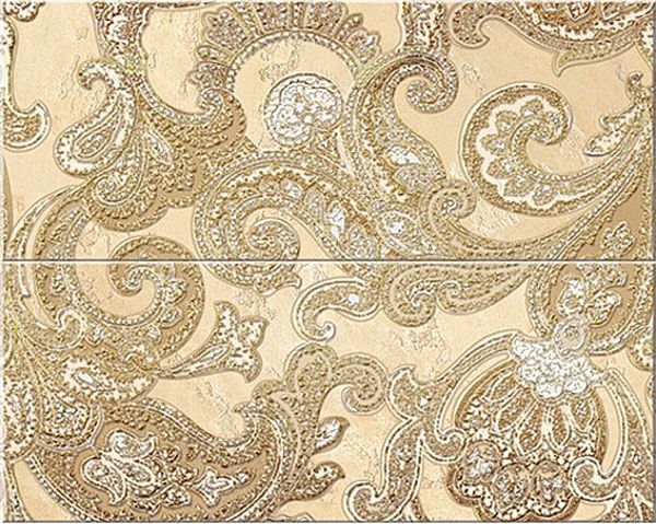 Sfumato Beige Paisley панно (комплект 2шт) 50.5x40.2 Azori