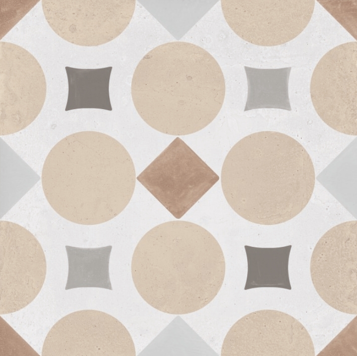 34806 PATTERNS SAND GEOMETRIC R10 22,3x22,3 Harmony