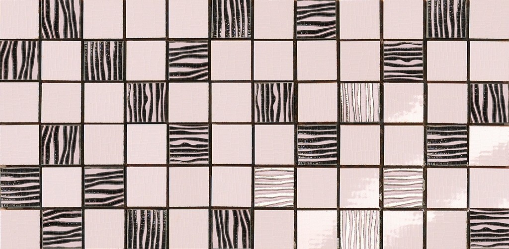 301303 Alterego Mosaico Platino Rosa 20x40 Dado Ceramica