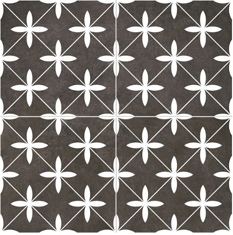 Poole Black Pre-cut Satin 45х45 NiceKer
