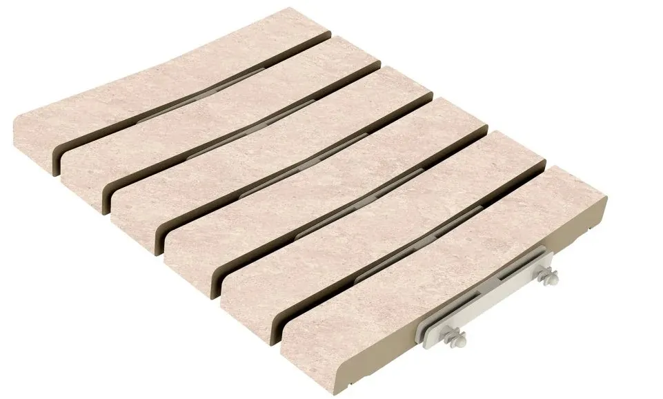 Решетка перелива Stone 548 Sand R11/C 245х300х30 Kerastep