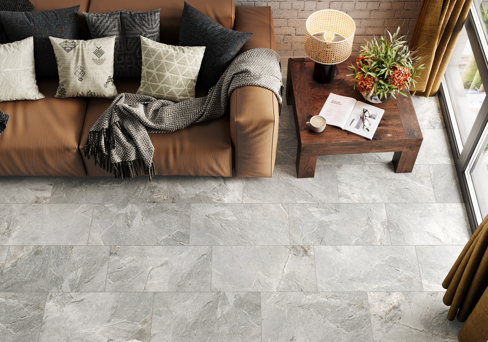 D120223L Stoncrete Сopper 600x1200x9.5 Delacora