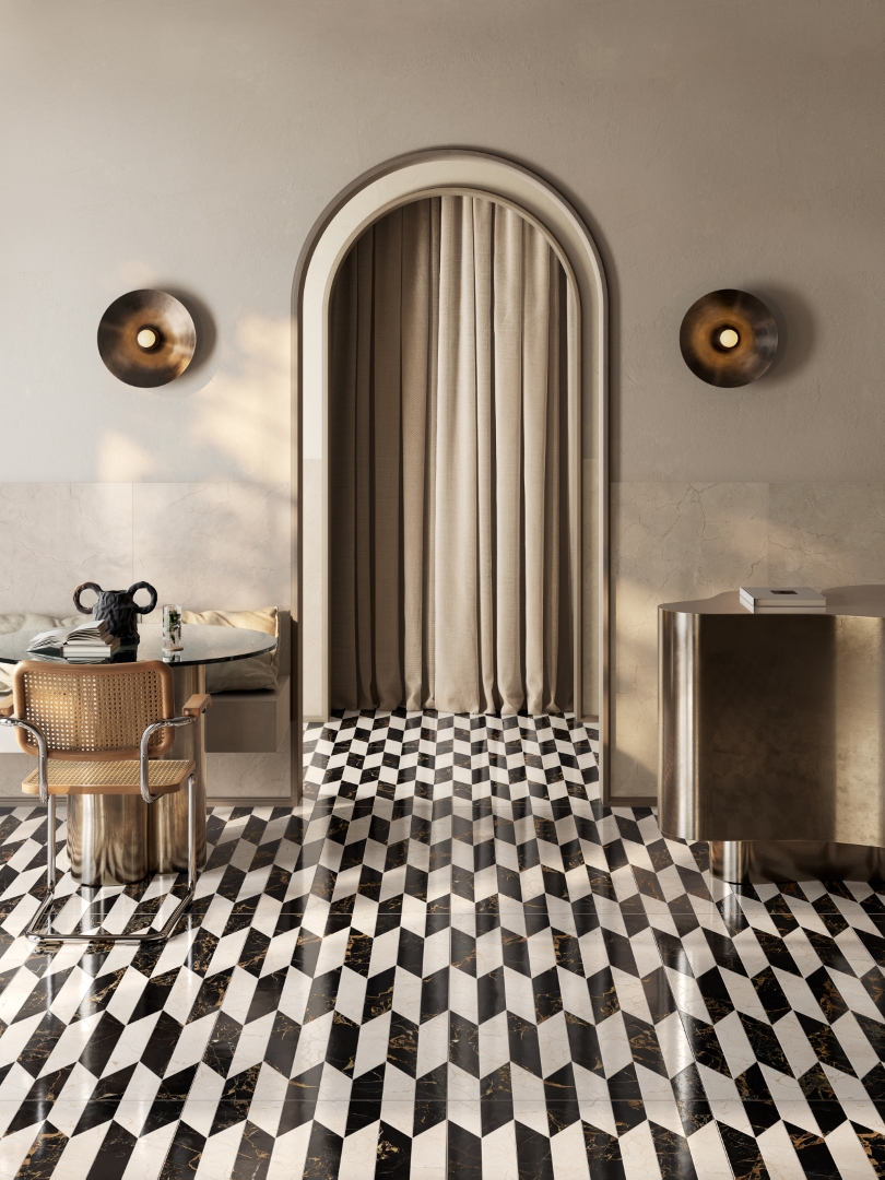 A2INW00204T Intarsi Warm Creta 3D Satin Ret 60x120 Vallelunga фото 6