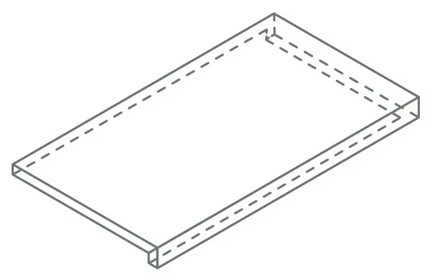 620070003309 Аура X2 Классик Пэппер Ступень Угловая Правая 33x120 Italon