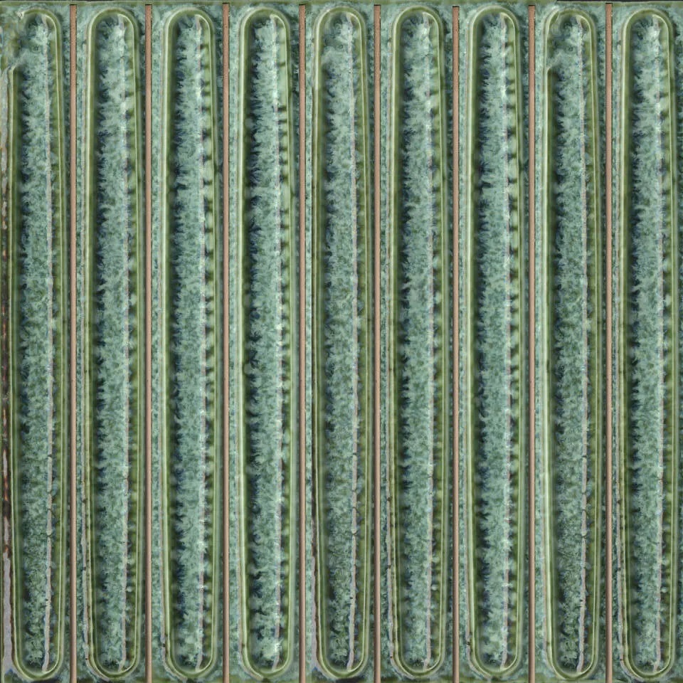 KMD2SOB006BN Декор чипсет Далия зелёный глянцевый 20x20x0,95 Kerama Marazzi
