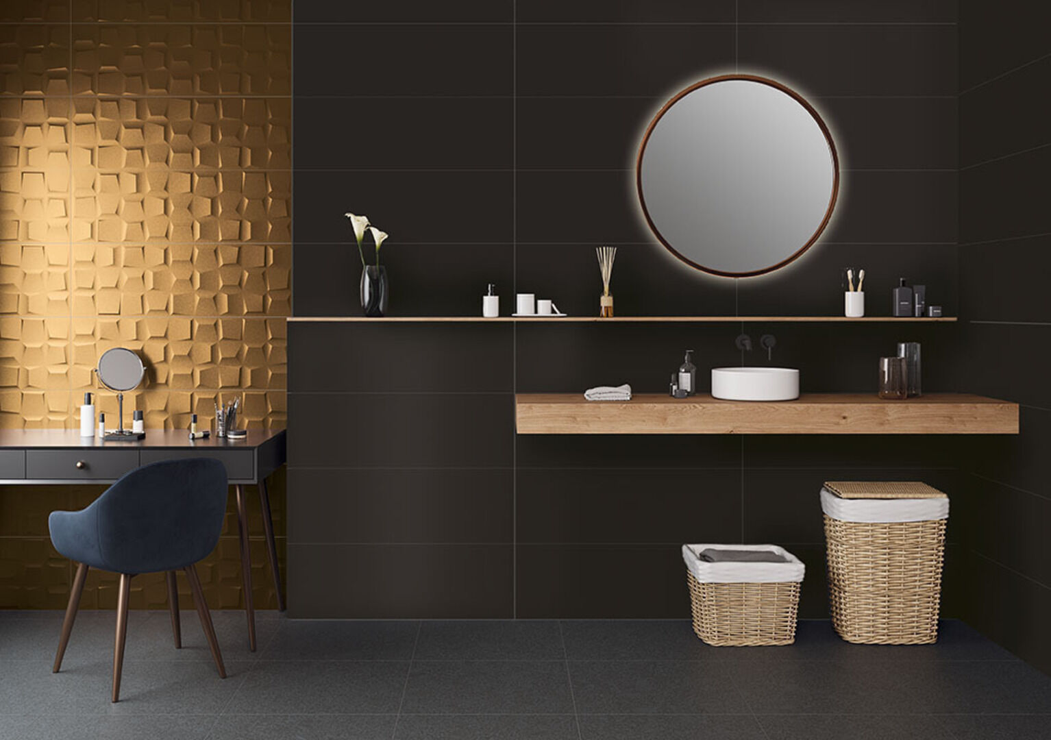 LEAF COLOURS COPPER 33*100 Azulejos Sanchis