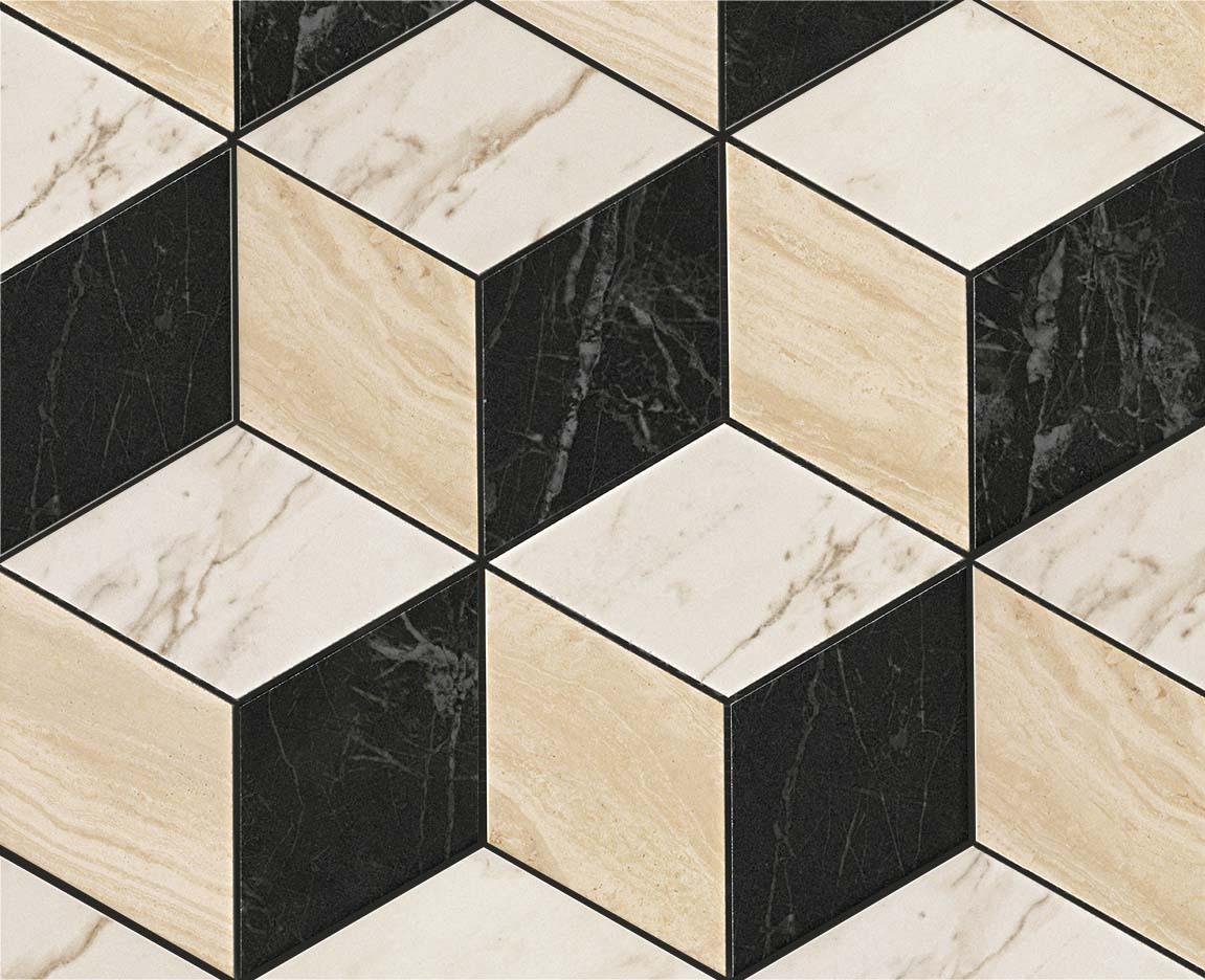 ADVR Marvel Mosaico Esagono Multicolor Warm 30х35 Atlas Concorde