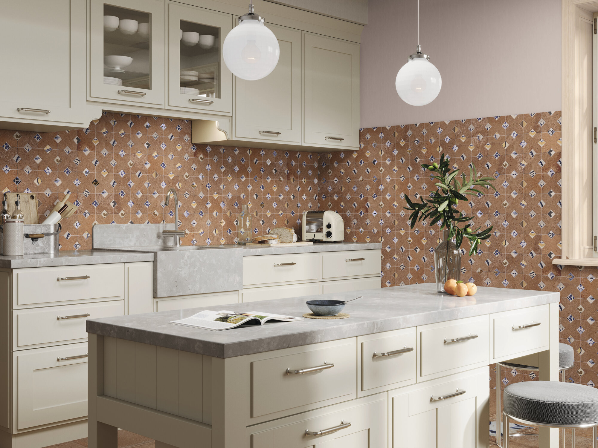 A042409 Palanzo Ecru Rect. 60x60 Ape Ceramica