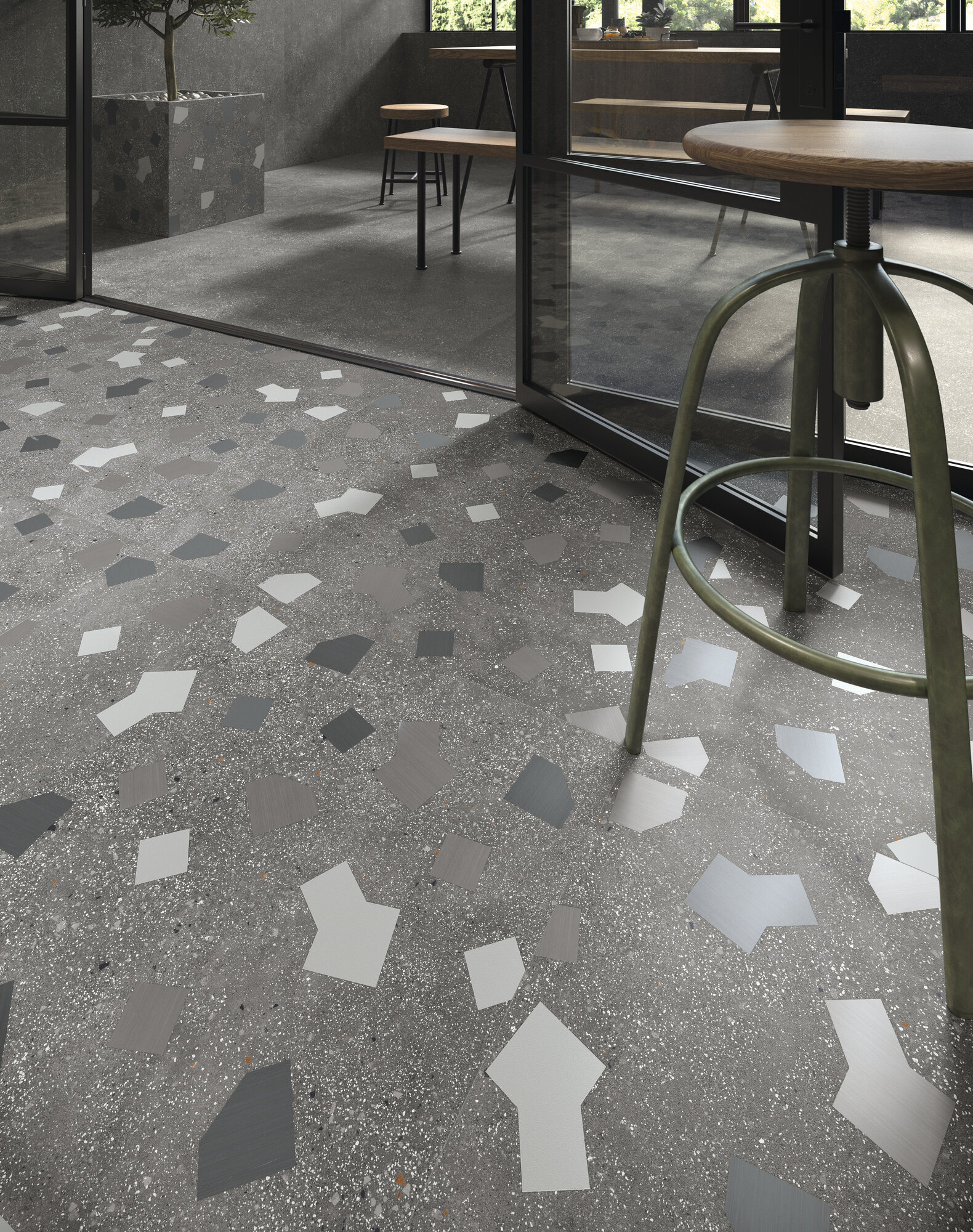A039096 Ama Ricetta Graphite Rect. R10 60x120 Ape Ceramica
