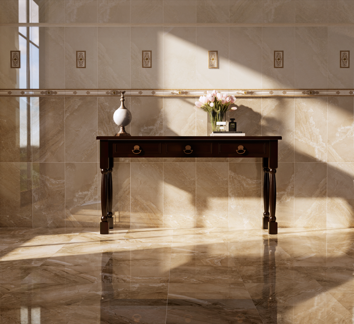 3 IT 0006 Istambul Beige 40x40 Eurotile Ceramica фото 11