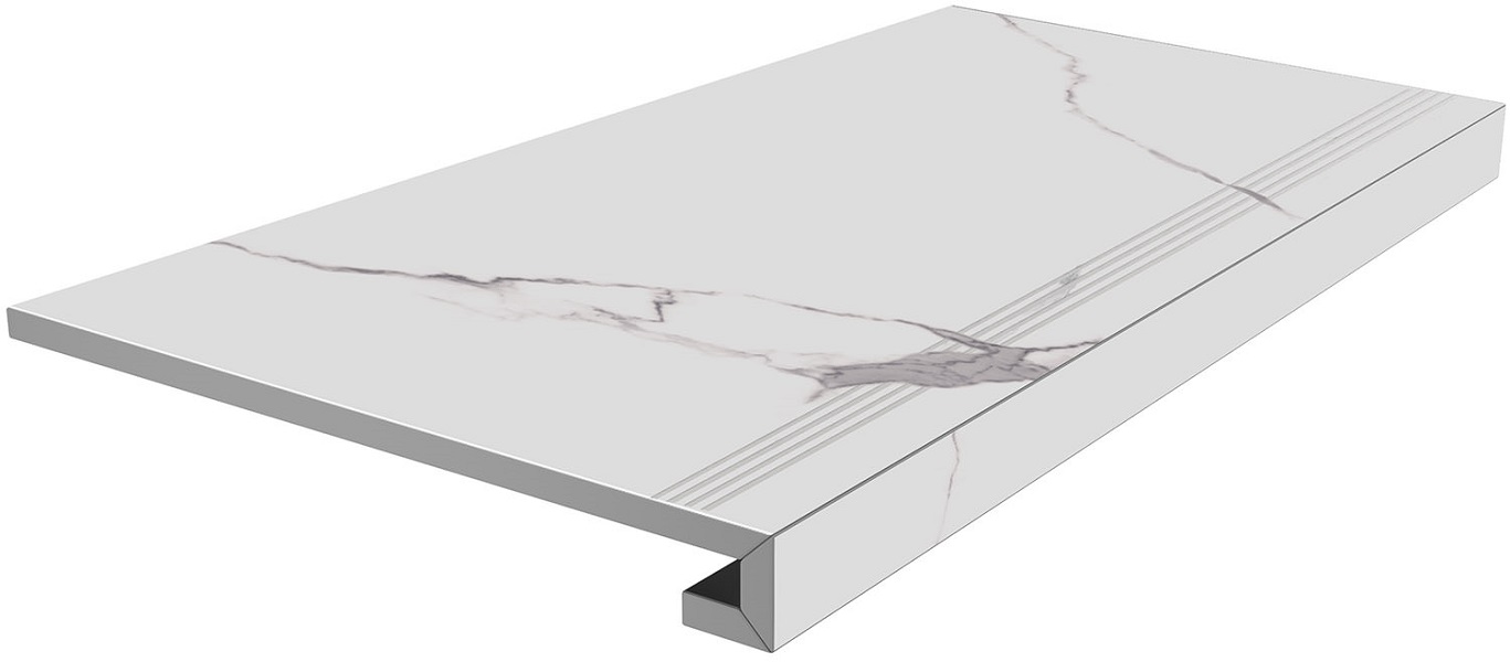 SG849992R/GCF Ступень клееная Монте Тиберио белый лаппатированный 33x80x0,9 Kerama Marazzi