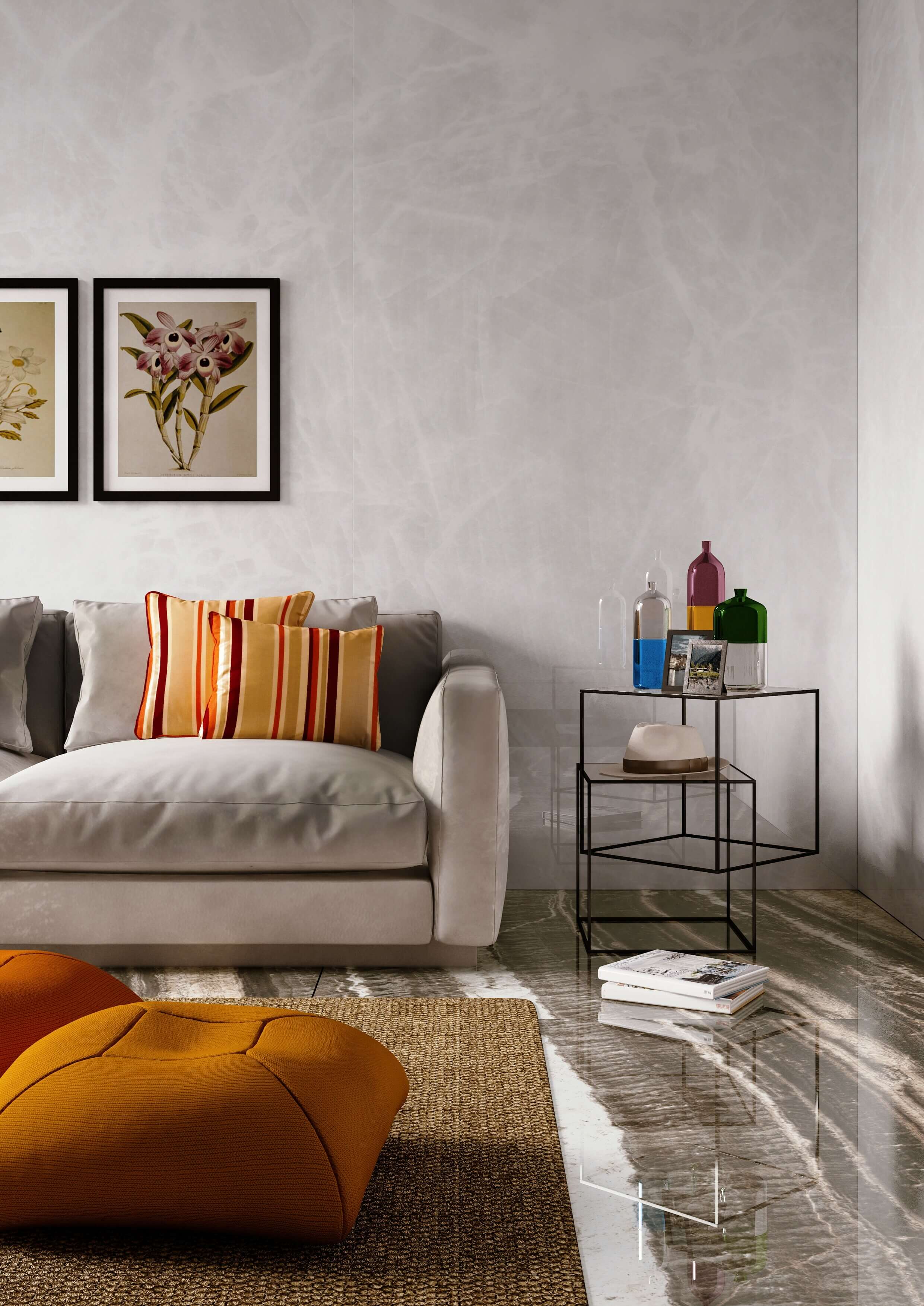 14310316 Onice Arancio Lucido 6mm 60x120 Casalgrande Padana