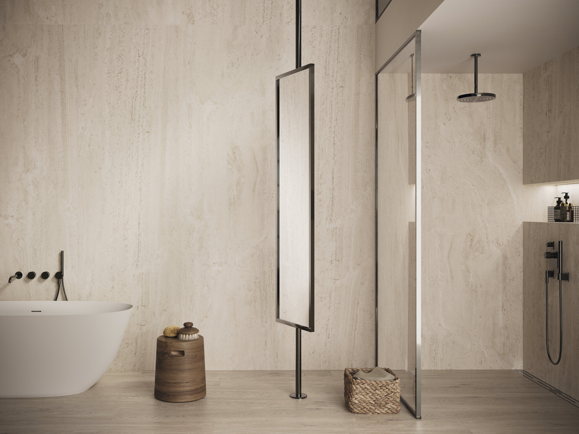 A042032 Authentic Oat Rect 25x150 Ape Ceramica