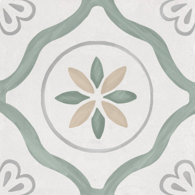 Sirocco Green Petals 22,3x22,3 Harmony