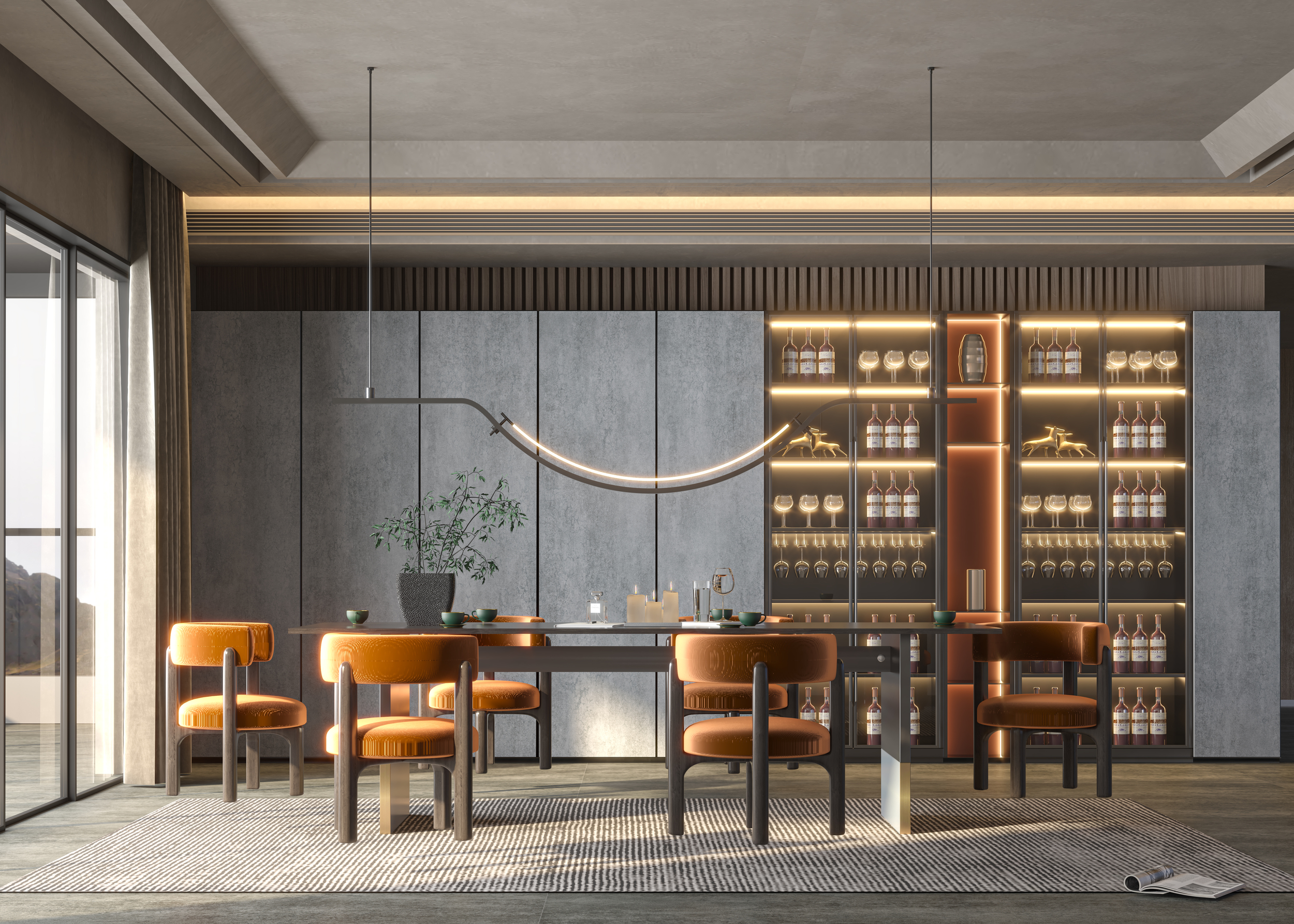 Volcanic Grey Matt Спеченный камень 1200x2700x3 Delfone фото 2