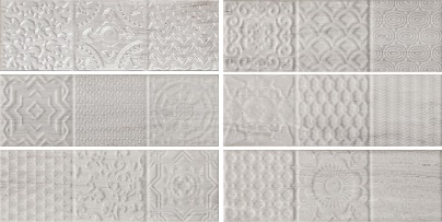 Genesis Relieve Gris 10x30 Monopole Ceramica