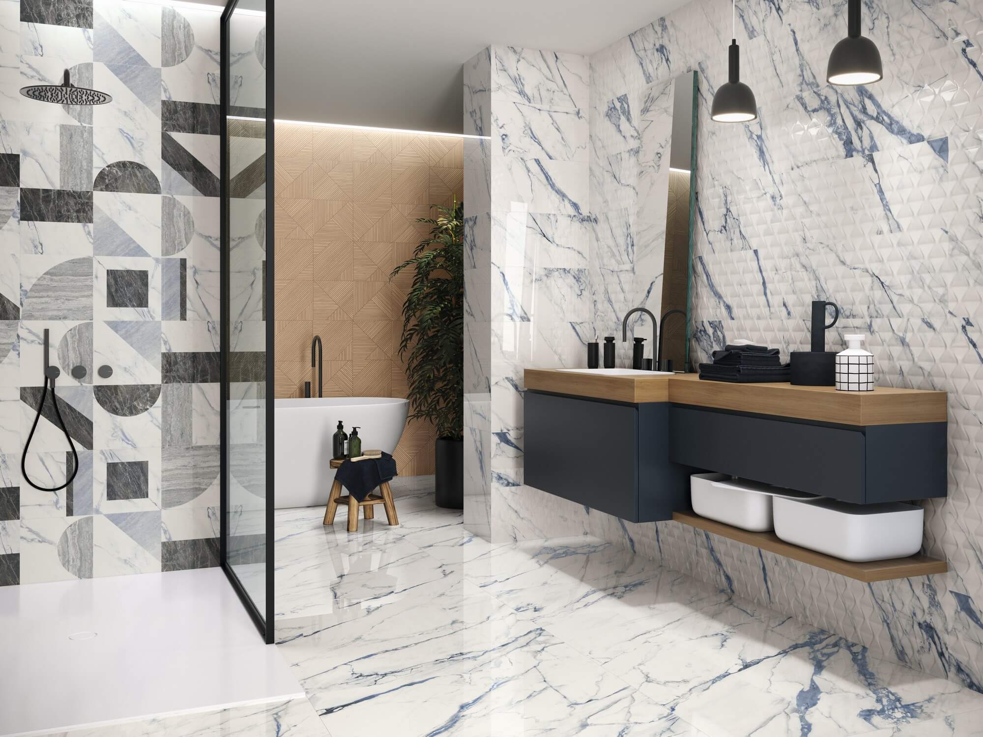 9545 Amazonas Roble Relieve Rect 30х90 Porcelanite Dos