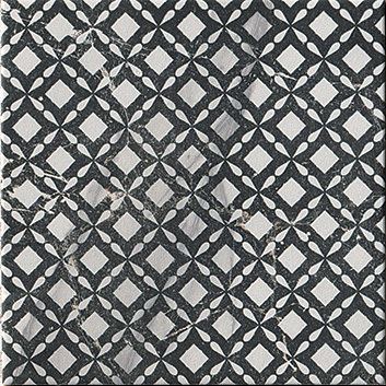 fLZM Roma Deco 20 Statuario Grafitte 20x20 FAP Ceramiche