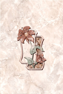 Флейта декор 20x30 Шахтинская плитка