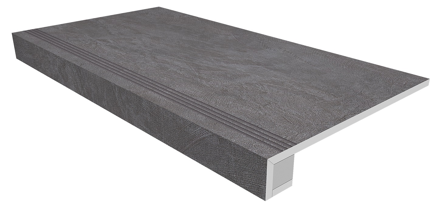 Комплект Ступень SR06 Spectrum 33x120 неполированная с бортиком + Подступенок 14.5x120 Ametis by Estima